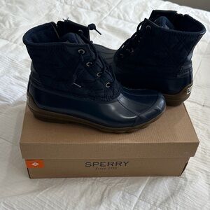 Sperry Dark Blue Quilted Duck Boots